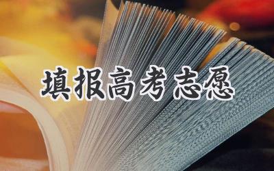 填报高考志愿
