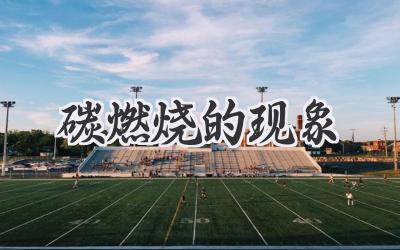 碳燃烧的现象