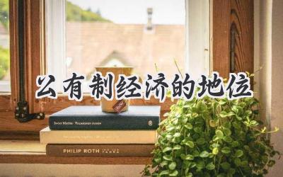 公有制经济的地位