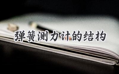 弹簧测力计的结构