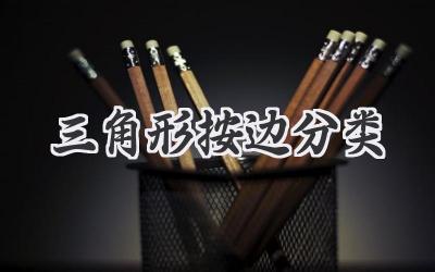 三角形按边分类