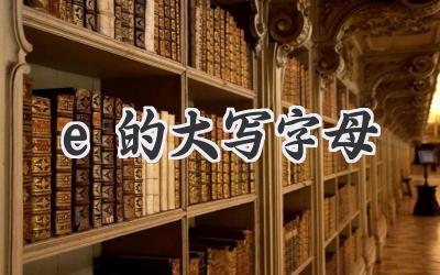e的大写字母
