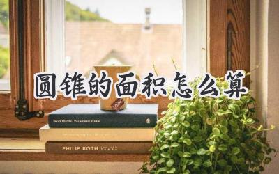 圆锥的面积怎么算