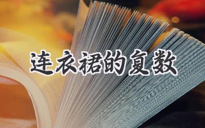 连衣裙的复数