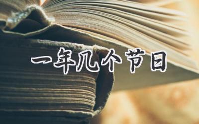 一年几个节日