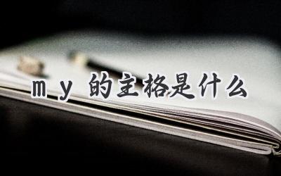 my的主格是什么