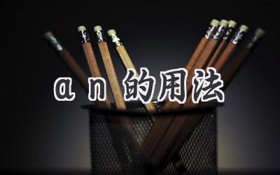 an的用法