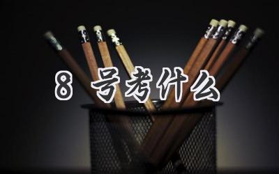 8号考什么