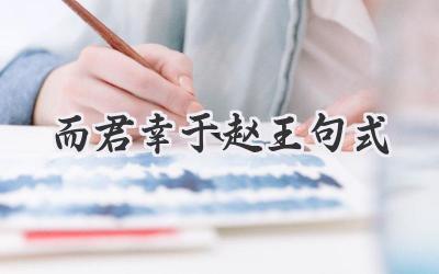 而君幸于赵王句式