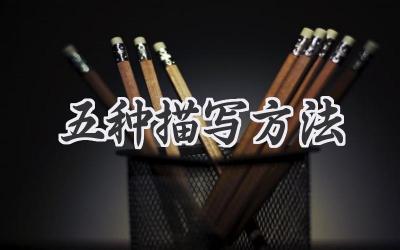 五种描写方法