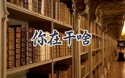 你在干啥