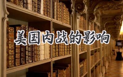 美国内战的影响