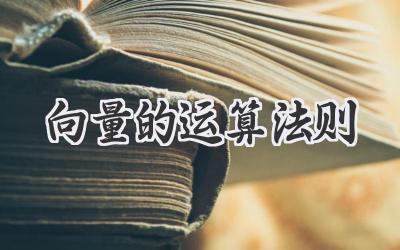 向量的运算法则
