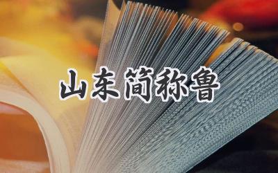山东简称鲁