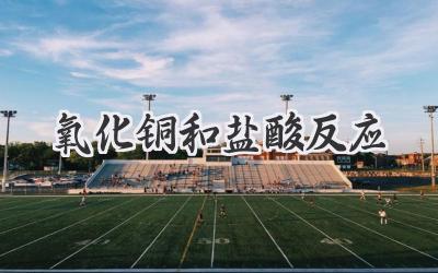 氧化铜和盐酸反应