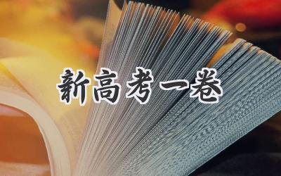 新高考一卷