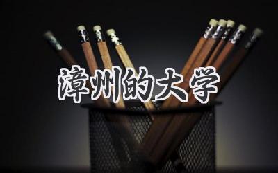 漳州的大学