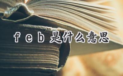 feb是什么意思