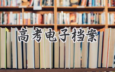 高考电子档案