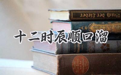 十二时辰顺口溜