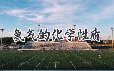 氢气的化学性质
