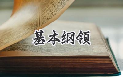 基本纲领