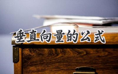 垂直向量的公式