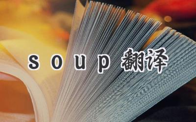 soup翻译