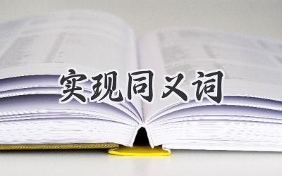 实现同义词