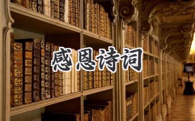 感恩诗词