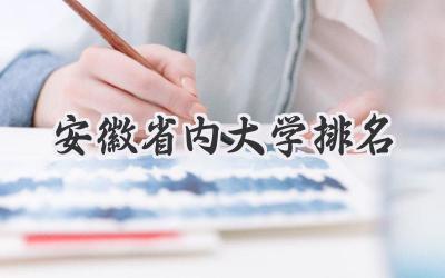 安徽省内大学排名