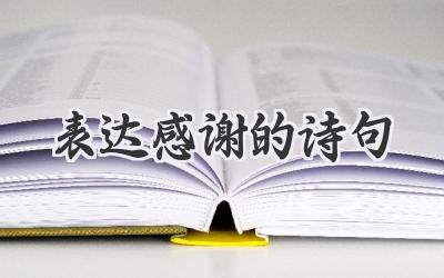 表达感谢的诗句