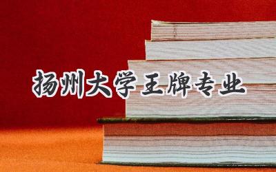 扬州大学王牌专业