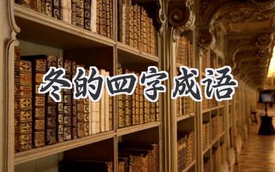 冬的四字成语