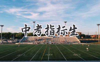 中考指标生
