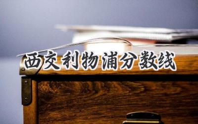 西交利物浦分数线
