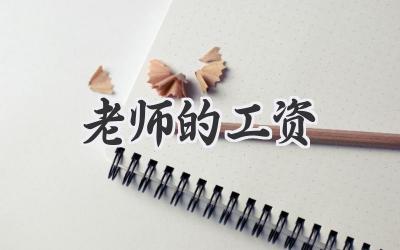 老师的工资