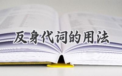 反身代词的用法