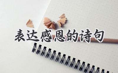 表达感恩的诗句