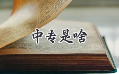 中专是啥
