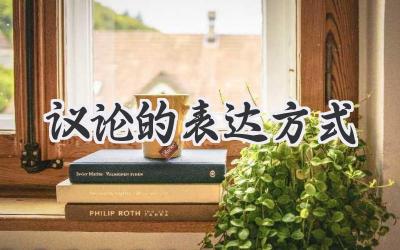议论的表达方式