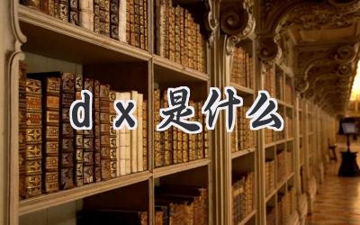 dx是什么