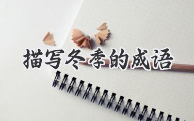 描写冬季的成语