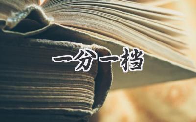 一分一档