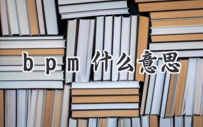 bpm什么意思