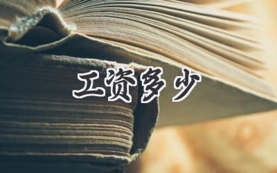 工资多少