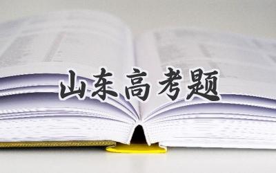 山东高考题