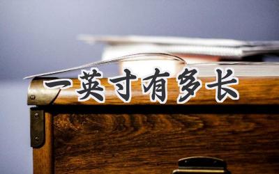 一英寸有多长