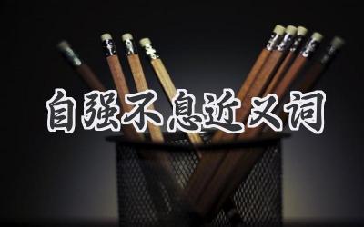 自强不息近义词
