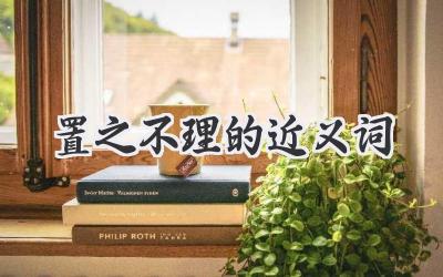 置之不理的近义词
